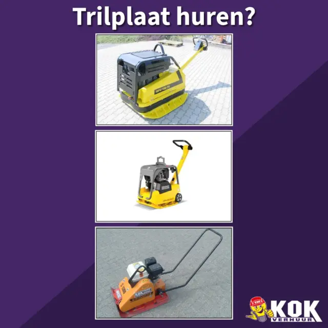 🔨 Van 10 tot 100 KN altijd de juiste trilplaat bij Kok Verhuur! 🔨Van kleine tuinprojecten tot zwaar straatwerk wij hebben trilplaten voor elke klus!🔹 Krachtige trilplaten van 10 t/m 100 KN 🔹 Perfect onderhouden en gebruiksklaar 🔹 Direct beschikbaar in Genemuiden én Hattemerbroek 🔹 Diesel of Accu📞 Bel, app of kijk op onze website voor beschikbaarheid!hashtag#Trilplaten hashtag#Bestrating hashtag#Grondverzet hashtag#KokVerhuur hashtag#Genemuiden hashtag#Hattemerbroek hashtag#VerhuurMaterieel